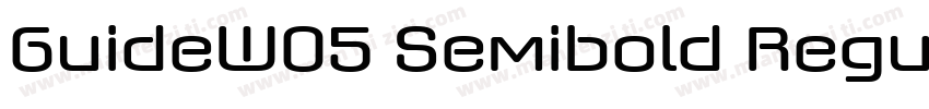 GuideW05 Semibold Regular字体转换